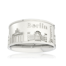 Ring Stadt Berlin Silber hell 10 mm breit